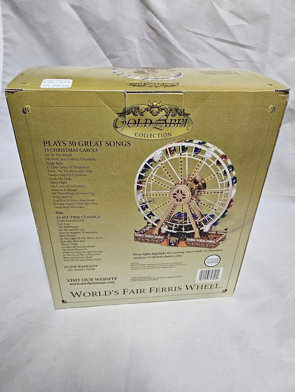 Gold Label Collection World's Fair Ferris Wheel - Gold & White